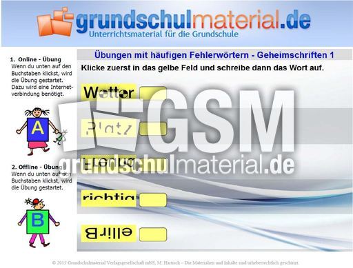 Häufige Fehlerwörter - Geheimschriften_1.zip